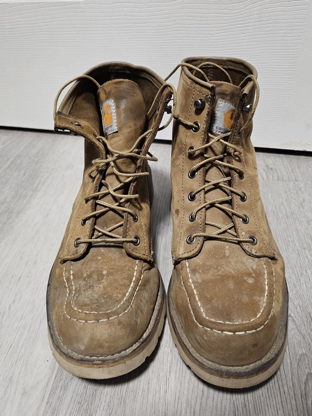 Carhartt Men's 6" Moc Wedge Soft Toe Fw6076-M Ankle Size 11 Tan